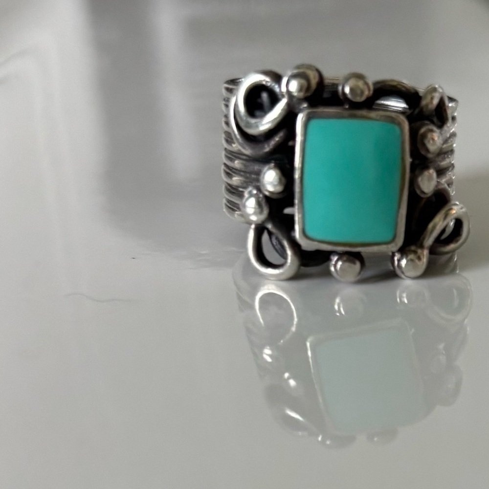Silver and Turquoise Ring